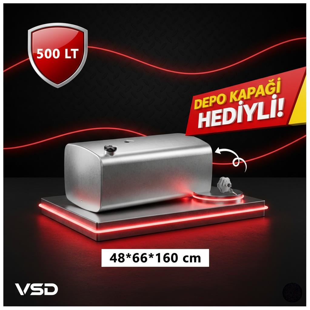 FORD 500 LT ALÜMİNYUM AYAKSIZ YAKIT DEPOSU 48*66*160
