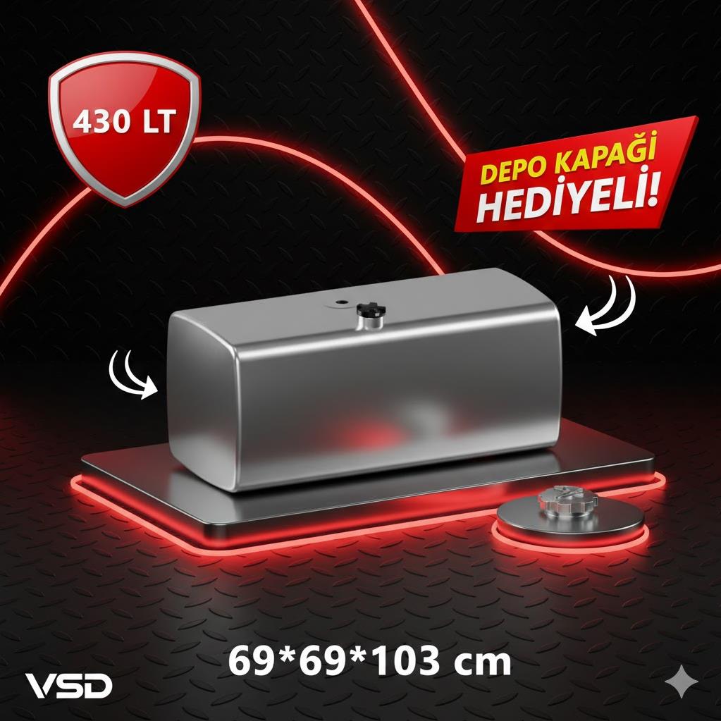 FORD CARGO 430 LT ALÜMİNYUM AYAKSIZ YAKIT DEPOSU 69*69*103