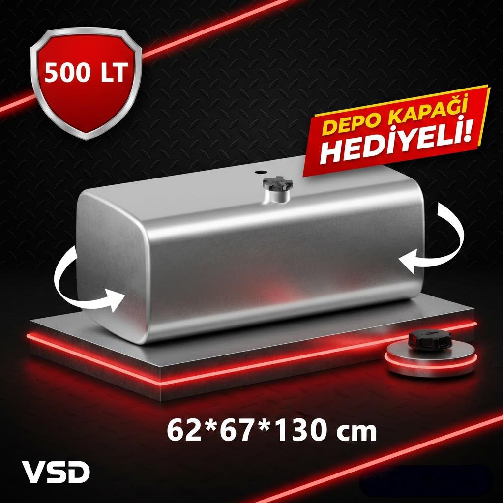 FORD CARGO 500 LT ALÜMİNYUM AYAKSIZ YAKIT DEPOSU 62*67*130